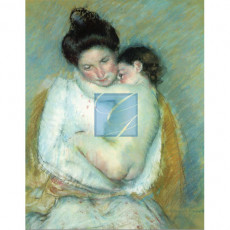마리커셋 명화그림 - 어머니와아들파스텔(캔버스화)