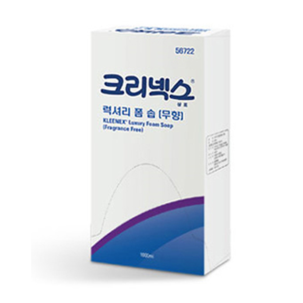 크리넥스 럭셔리 폼 솝 1000ml 무향 (유한킴벌리 거품비누액) / 전용용기 56722