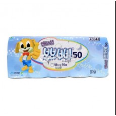 유한킴벌리 뽀삐 엠보싱 두루마리 화장지 50m 2겹 10롤