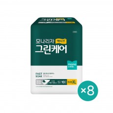 모나리자 액티브 그린케어 와이드 매직벨트 특대형 10매 8개 총80매 성인용기저귀 요실금