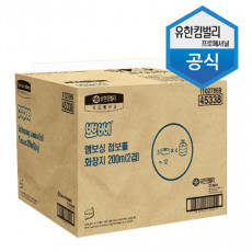 유한킴벌리 뽀삐 엠보싱 점보롤   화장지 200m2겹12롤/박스[무료배송]